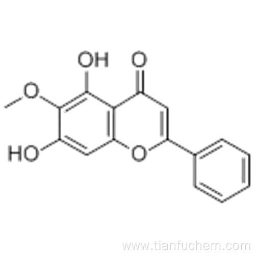 4H-1-Benzopyran-4-one, 5,7-dihydroxy-6-methoxy-2-phenyl CAS 480-11-5